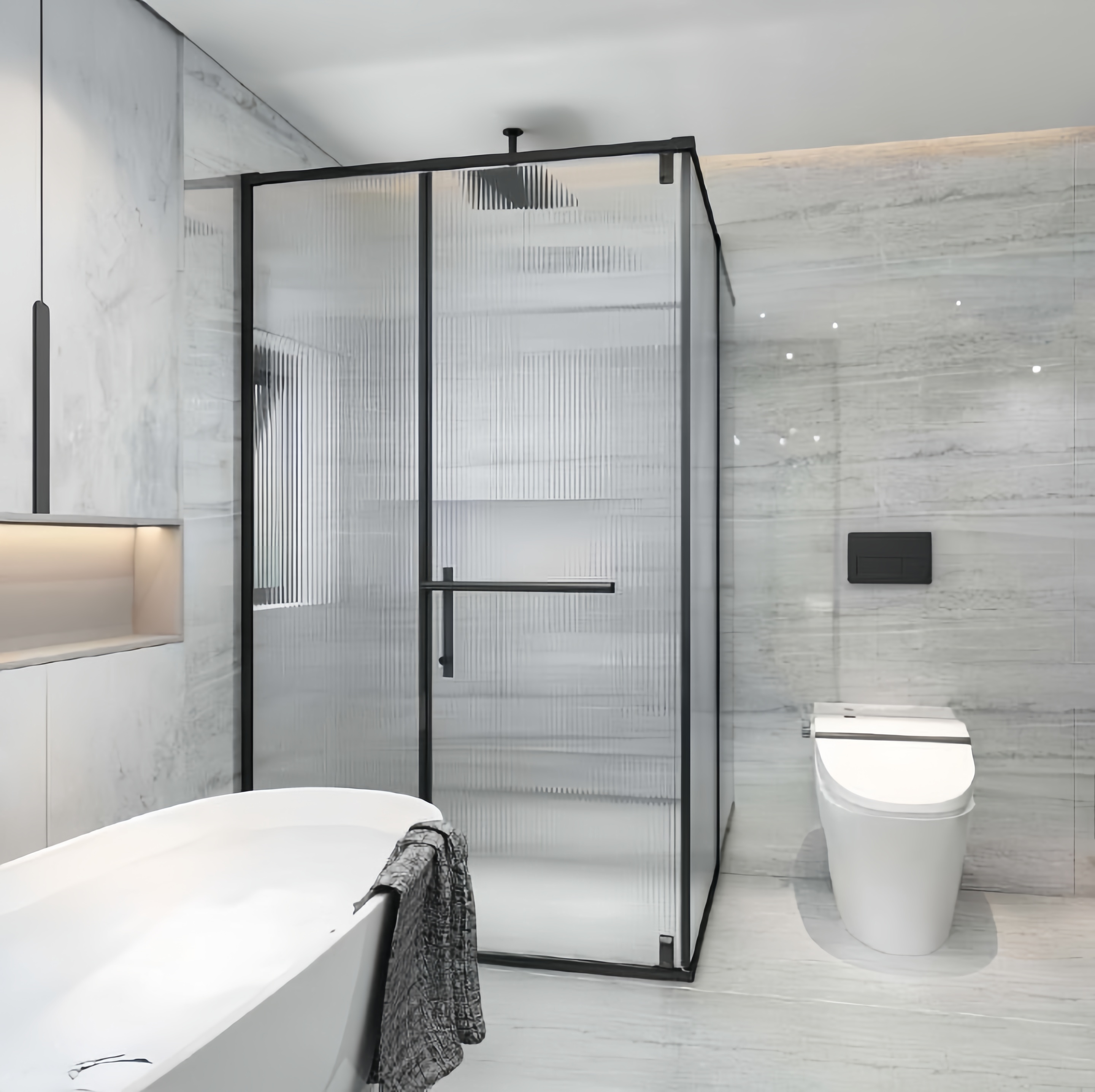 Phòng Tắm Kính 90 Độ Cửa Mở Quay Nhập Khẩu Cao Cấp - Sự Lựa Chọn Hoàn Hảo Cho Không Gian Sang Trọng